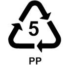 Suitable plastic for recycling logo